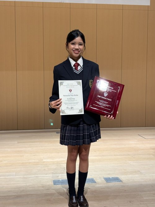 【国際キャリア】上智大学主催スピーチコンテスト「ジョン・ニッセル杯」で全国３位に入賞しました